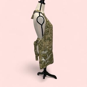 Handmade apron batik and horses print tie back 3 pockets adorable 🥰